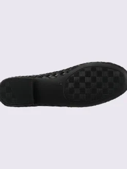 Ballerines cuir de vache verni