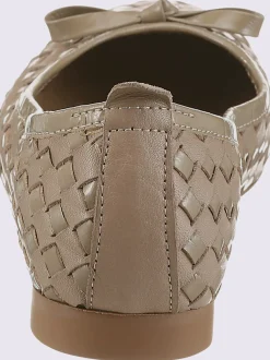 Ballerines cuir de vache verni