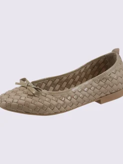 Ballerines cuir de vache verni