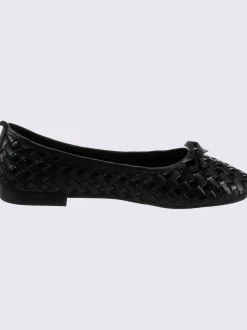 Ballerines cuir de vache verni