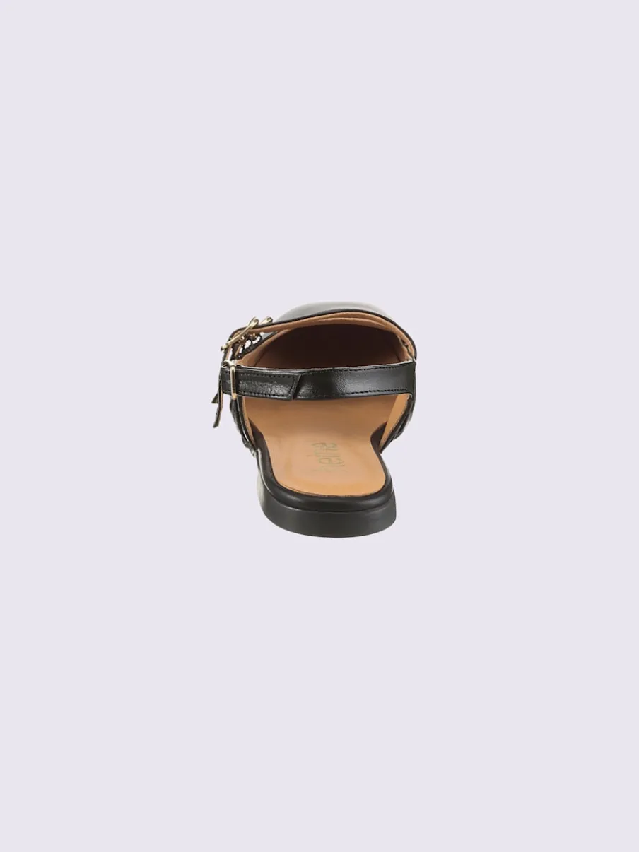 Ballerines ouvertes à l'arrière de fabrication espagnole