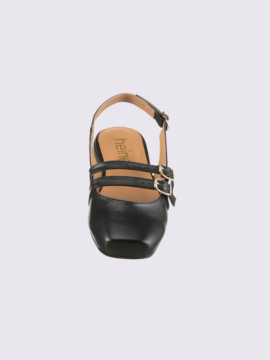 Ballerines ouvertes à l'arrière de fabrication espagnole
