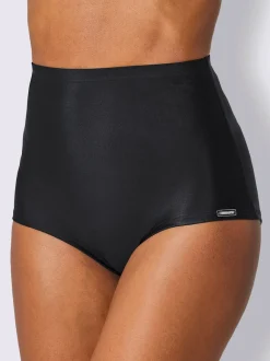 Bas de bikini à coupe haute en microfibre résistante au chlore