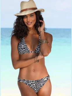 Bas de maillot de bain avec anneaux et design graphique