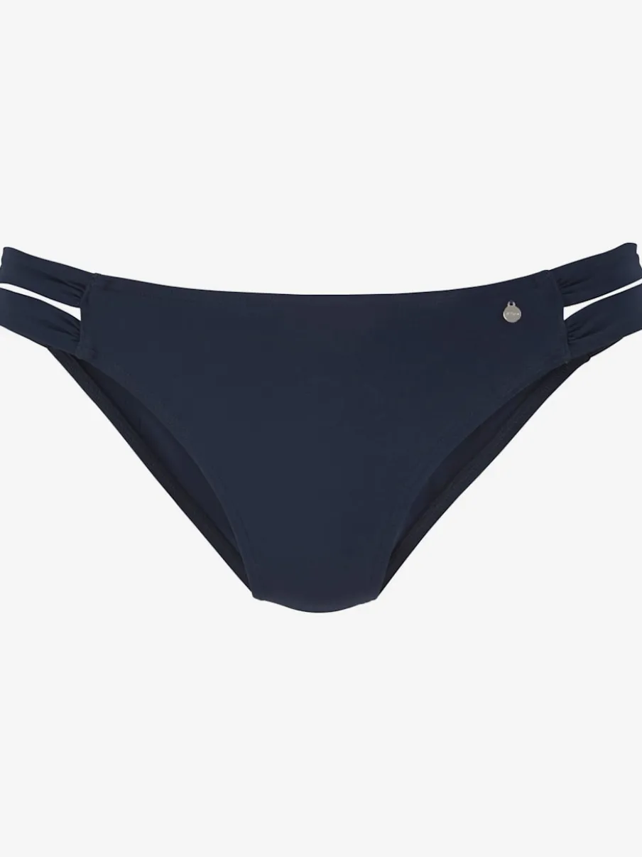 Bas de maillot de bain avec bandes latérales larges en microfibre douce
