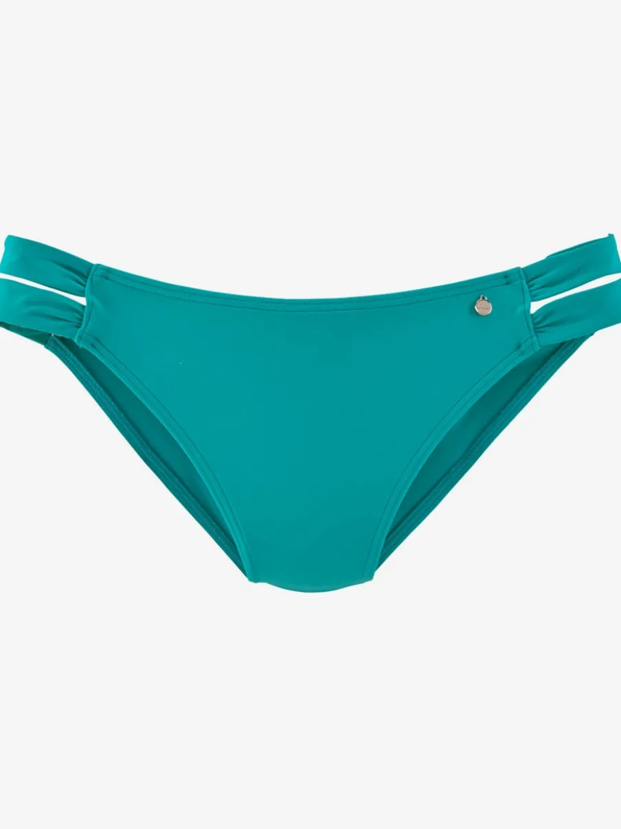 Bas de maillot de bain avec bandes latérales larges en microfibre douce