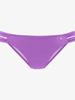 Bas de maillot de bain avec bandes latérales larges en microfibre douce