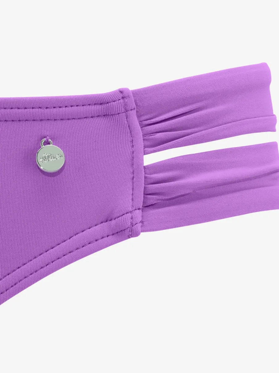 Bas de maillot de bain avec bandes latérales larges en microfibre douce