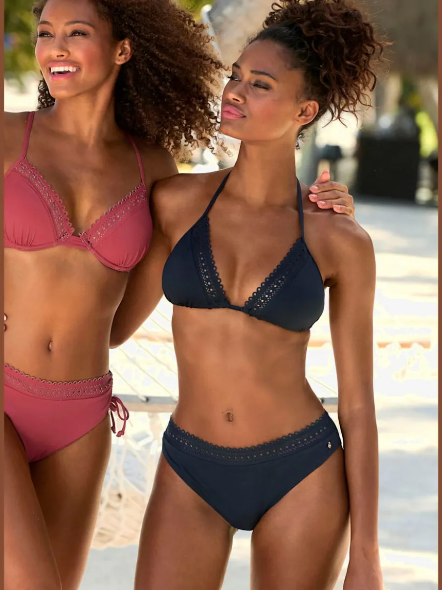 Bas de maillot de bain avec bord découpé au laser et microfibre douce