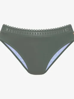 Bas de maillot de bain avec bord découpé au laser et microfibre douce