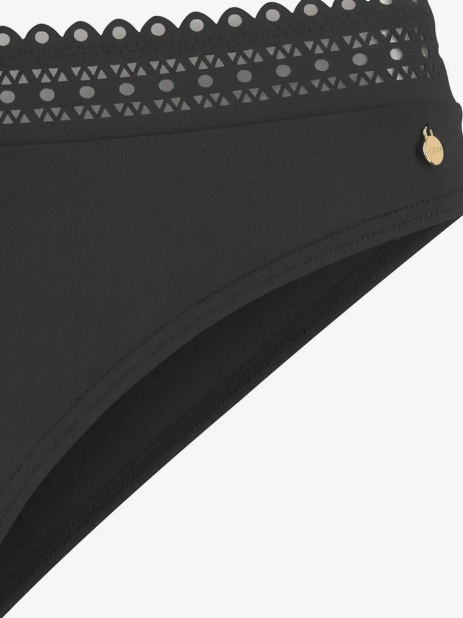 Bas de maillot de bain avec bord découpé au laser et microfibre douce