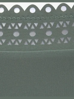 Bas de maillot de bain avec bord découpé au laser et microfibre douce