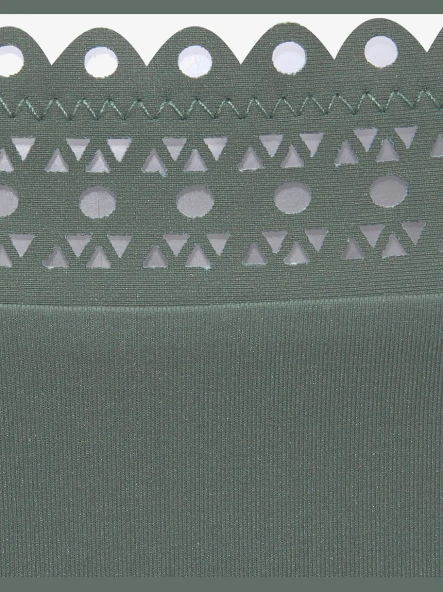 Bas de maillot de bain avec bord découpé au laser et microfibre douce