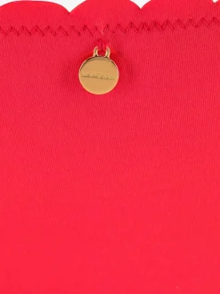Bas de maillot de bain avec bords ondulés en microfibre douce