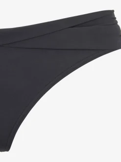 Bas de maillot de bain avec ceinture à revers en microfibre douce