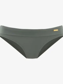 Bas de maillot de bain avec ceinture à revers et microfibre douce