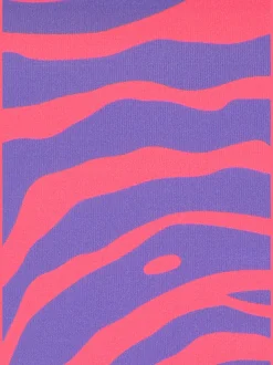 Bas de maillot de bain avec design zèbre et rubans latéraux