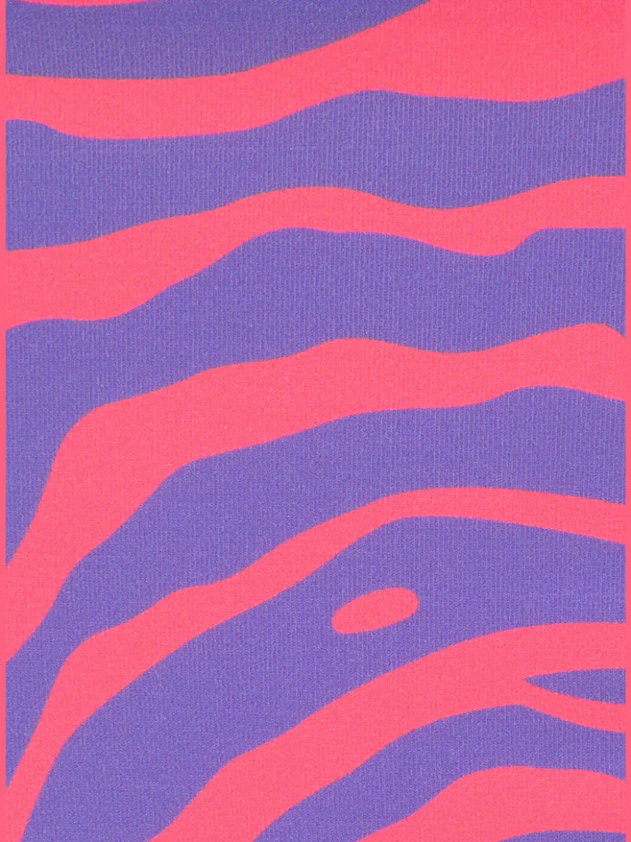 Bas de maillot de bain avec design zèbre et rubans latéraux