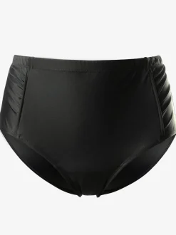 Bas de maillot de bain avec empiècements froncés et maille affinante