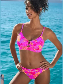 Bas de maillot de bain avec imprimé floral intégral