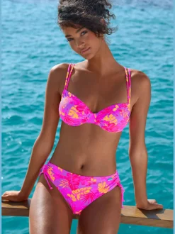 Bas de maillot de bain avec imprimé floral intégral