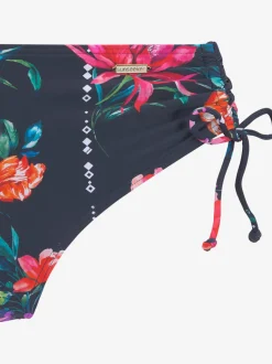 Bas de maillot de bain avec impression florale et barrette ajustable