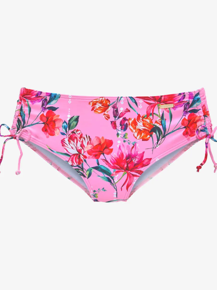 Bas de maillot de bain avec impression florale et barrette ajustable