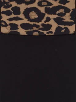 Bas de maillot de bain avec imprimé léopard et ceinture à revers