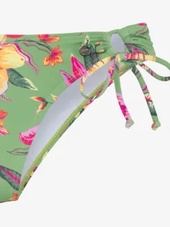 Bas de maillot de bain avec imprimé floral et liens à nouer
