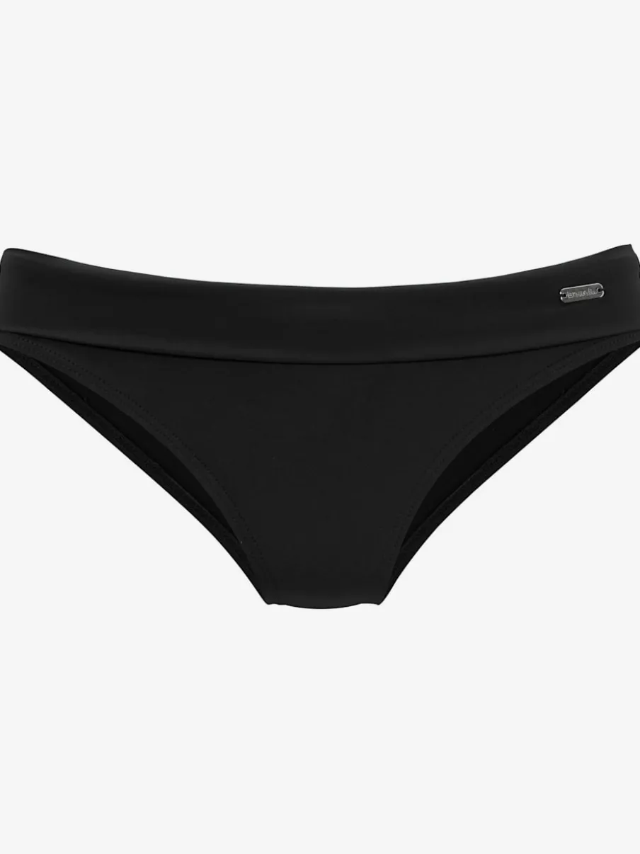 Bas de maillot de bain avec large ceinture à revers et microfibre douce