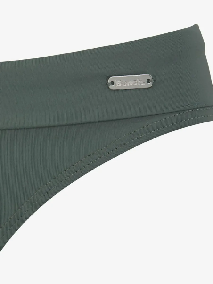 Bas de maillot de bain avec large ceinture à revers et microfibre douce