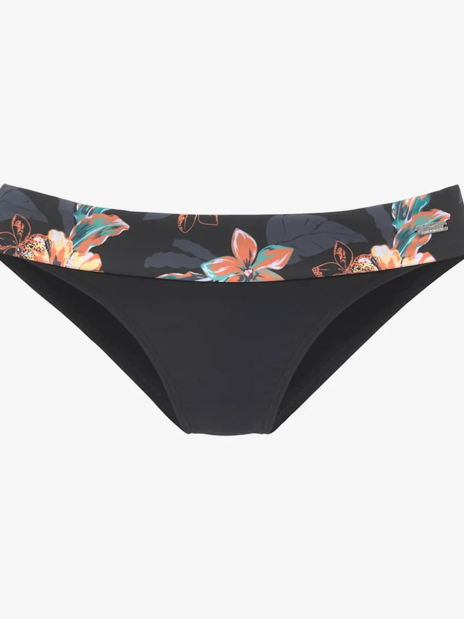 Bas de maillot de bain avec motif floral et ceinture originale