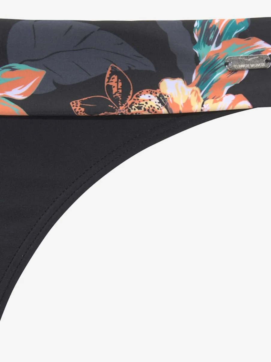 Bas de maillot de bain avec motif floral et ceinture originale