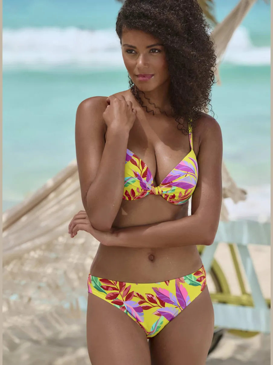 Bas de maillot de bain avec motif floral en coupe classique