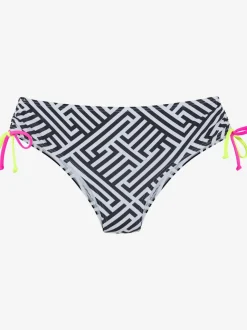 Bas de maillot de bain avec motif graphique et liens ajustables