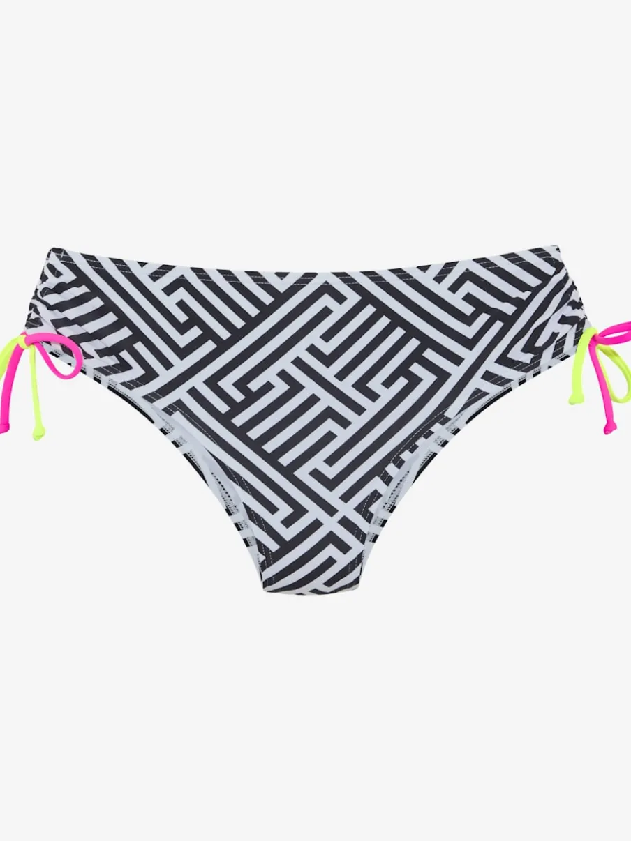 Bas de maillot de bain avec motif graphique et liens ajustables