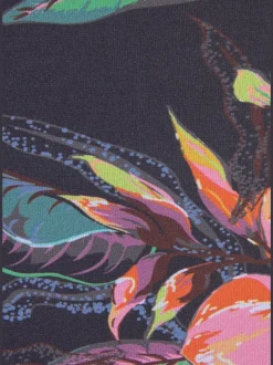Bas de maillot de bain brésilien à imprimé floral et couture fine