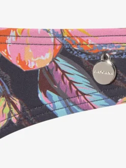 Bas de maillot de bain brésilien à imprimé floral et couture fine
