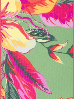 Bas de maillot de bain brésilien à imprimé floral et couture fine