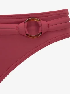 Bas de maillot de bain à ceinture fantaisie et anneau décoratif
