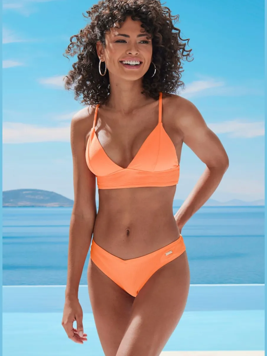 Bas de maillot de bain échancré avec ceinture en V devant