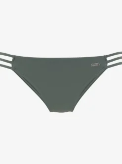 Bas de maillot de bain échancré avec détails en microfibre douce