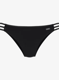 Bas de maillot de bain échancré avec détails en microfibre douce
