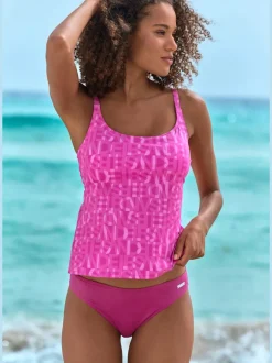 Bas de maillot de bain classique avec empiècements en polyamide recyclé