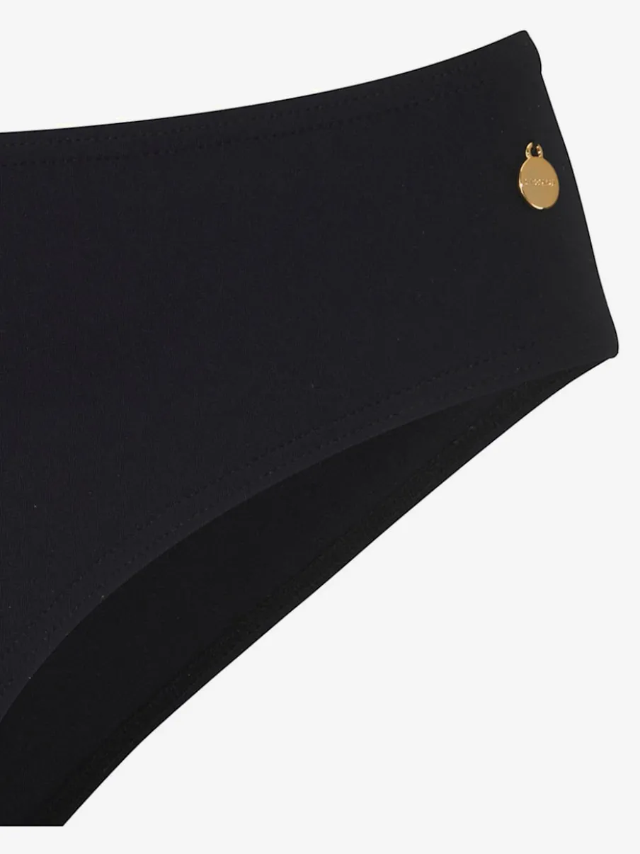 Bas de maillot de bain classique en microfibre douce avec détails raffinés