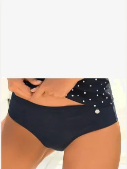 Bas de maillot de bain classique avec coupe extra large et détails raffinés