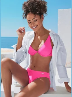 Bas de maillot de bain classique en polyamide recyclé avec empiècements confortables