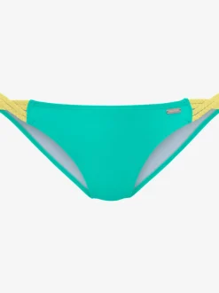 Bas de maillot de bain classique à cordons contrastés et en microfibre douce
