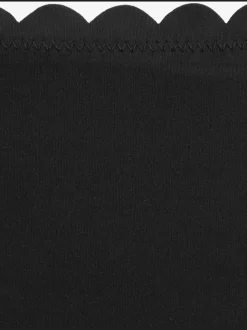 Bas de maillot de bain classique en microfibre douce avec bordure cocotte