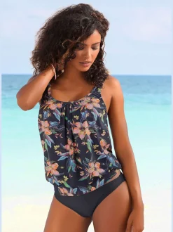 Bas de maillot de bain classique à motifs floraux et confortables